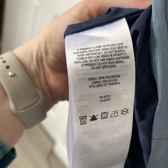 Columbia Women’s Two-Tone Blue Rain Jacket - Picture 3 of 3